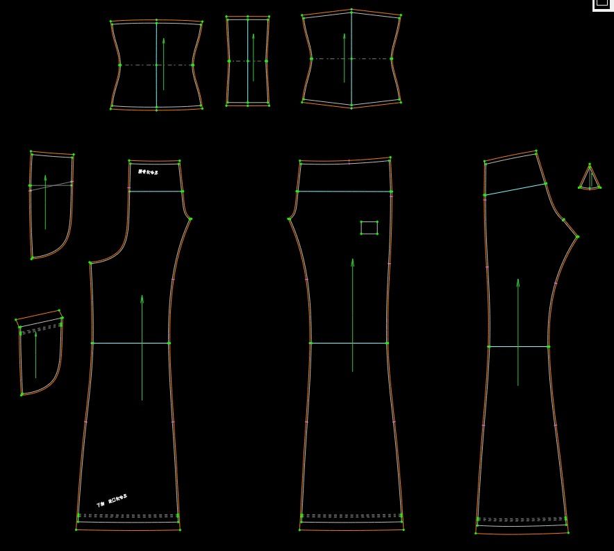 Digital pattern pieces for the Flare Legging